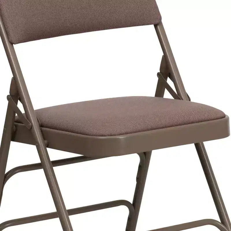 Silla plegable de metal acolchada Emma y Oliver, paquete de 2, para casa, oficina, fiestas y eventos, portátil