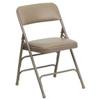 Silla plegable de metal acolchada Emma y Oliver, paquete de 2, para casa, oficina, fiestas y eventos, portátil