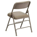 Silla plegable de metal acolchada Emma y Oliver, paquete de 2, para casa, oficina, fiestas y eventos, portátil