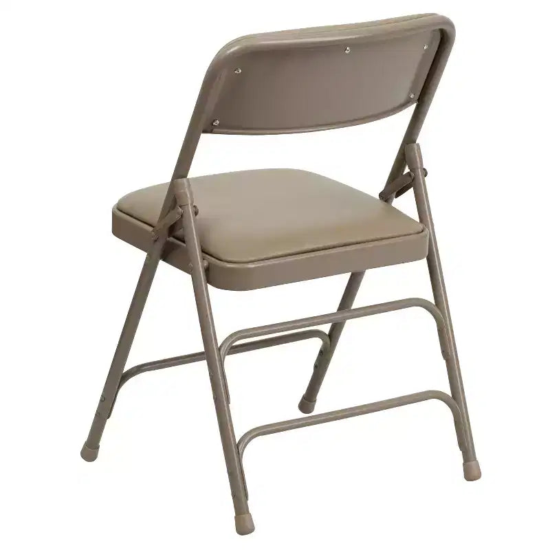 Silla plegable de metal acolchada Emma y Oliver, paquete de 2, para casa, oficina, fiestas y eventos, portátil