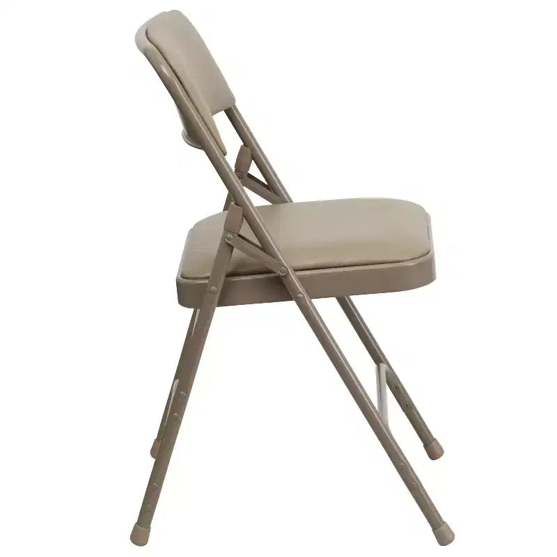 Silla plegable de metal acolchada Emma y Oliver, paquete de 2, para casa, oficina, fiestas y eventos, portátil