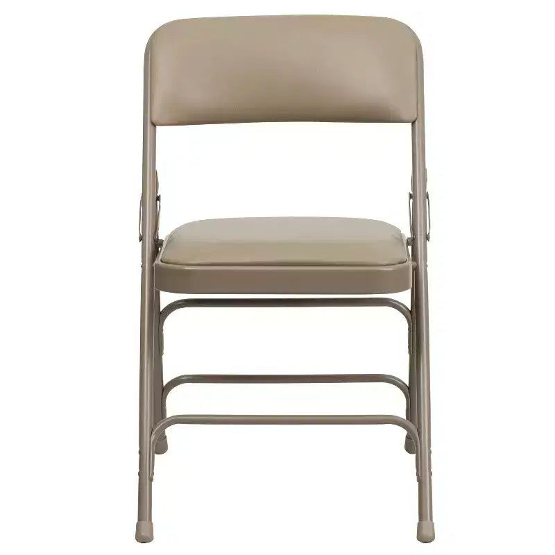 Silla plegable de metal acolchada Emma y Oliver, paquete de 2, para casa, oficina, fiestas y eventos, portátil