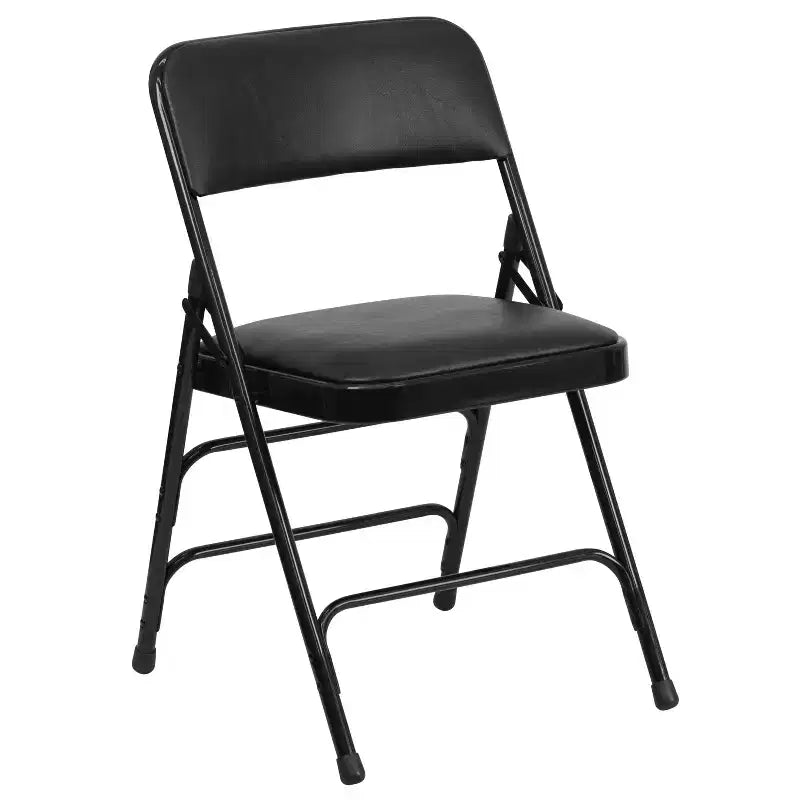 Silla plegable de metal acolchada Emma y Oliver, paquete de 2, para casa, oficina, fiestas y eventos, portátil