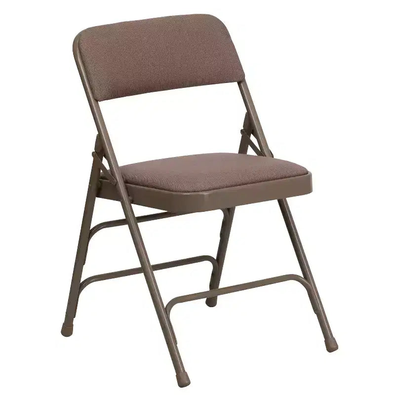 Silla plegable de metal acolchada Emma y Oliver, paquete de 2, para casa, oficina, fiestas y eventos, portátil