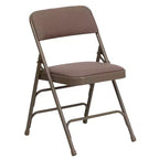Silla plegable de metal acolchada Emma y Oliver, paquete de 2, para casa, oficina, fiestas y eventos, portátil