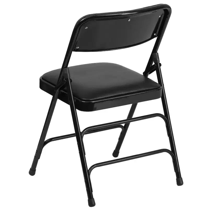 Silla plegable de metal acolchada Emma y Oliver, paquete de 2, para casa, oficina, fiestas y eventos, portátil