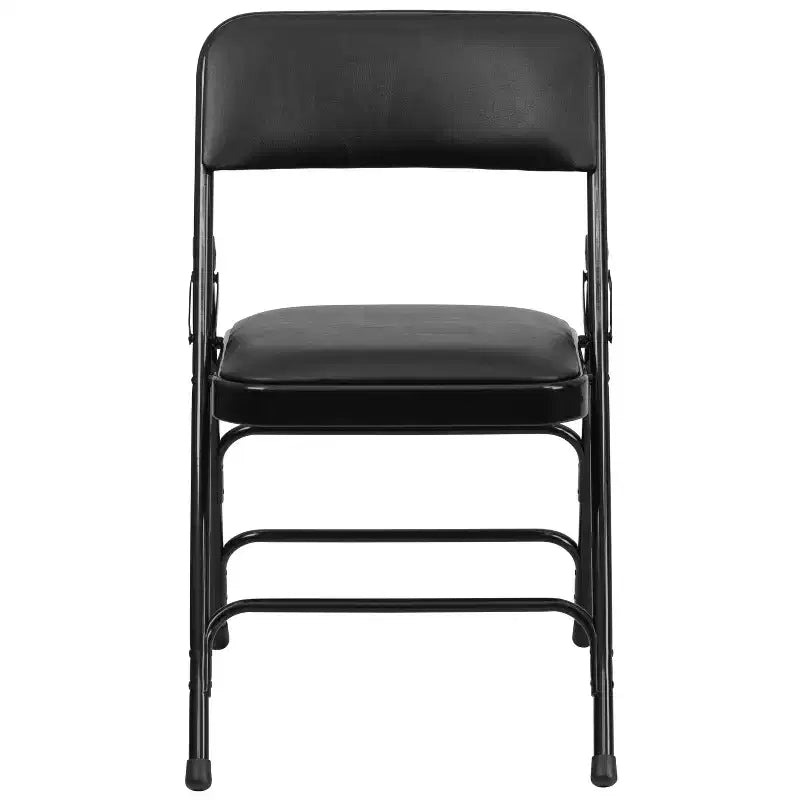 Silla plegable de metal acolchada Emma y Oliver, paquete de 2, para casa, oficina, fiestas y eventos, portátil