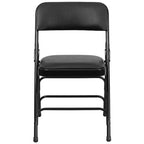 Silla plegable de metal acolchada Emma y Oliver, paquete de 2, para casa, oficina, fiestas y eventos, portátil