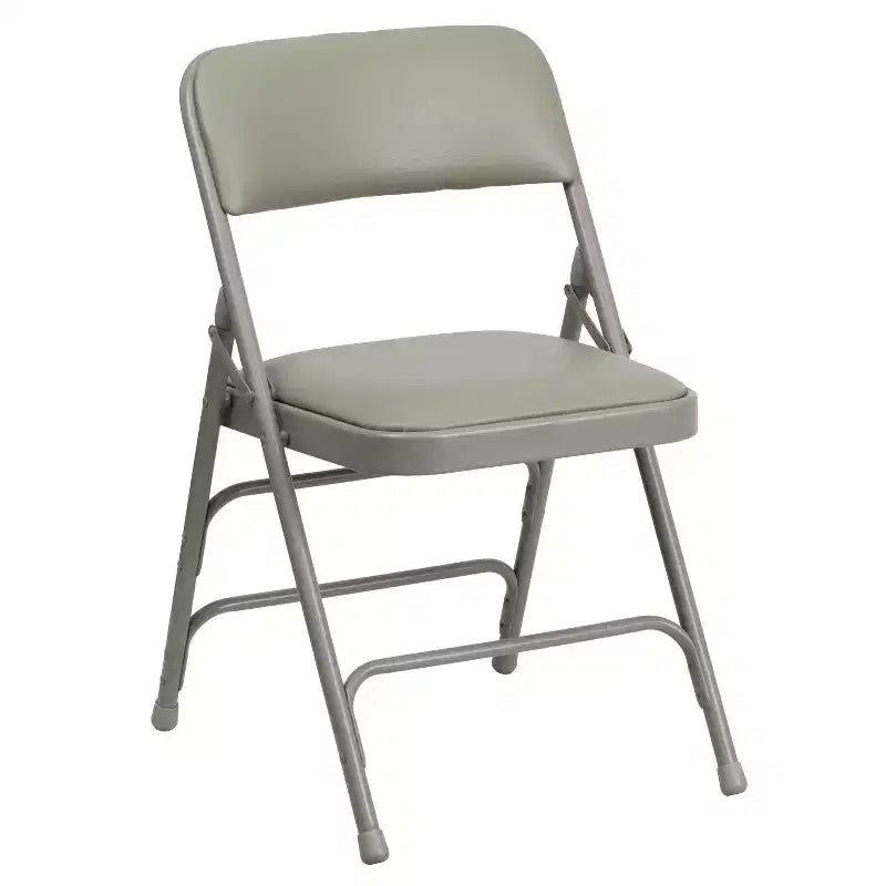 Silla plegable de metal acolchada Emma y Oliver, paquete de 2, para casa, oficina, fiestas y eventos, portátil