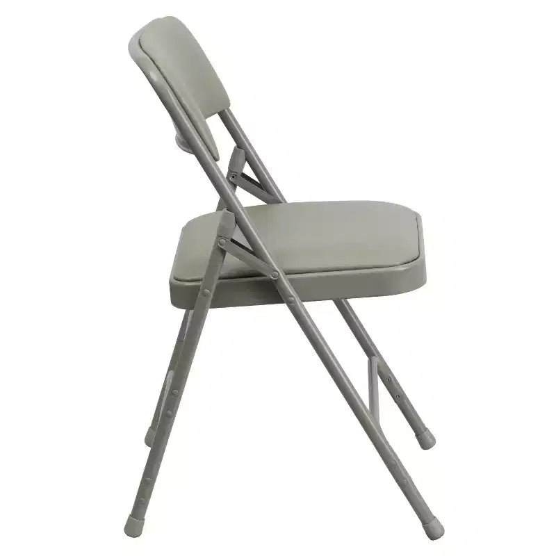 Silla plegable de metal acolchada Emma y Oliver, paquete de 2, para casa, oficina, fiestas y eventos, portátil