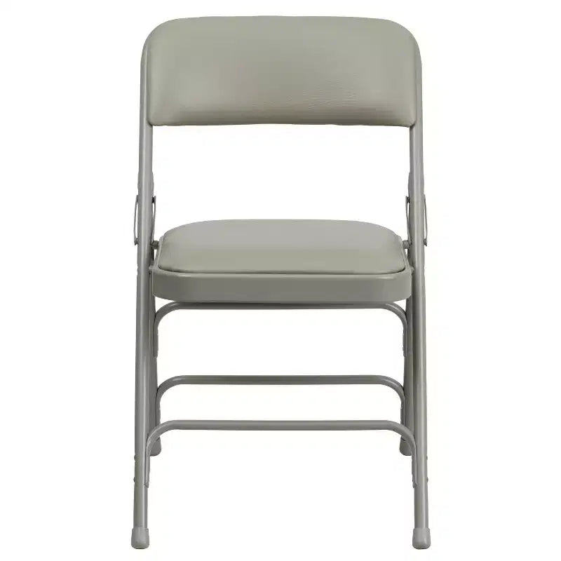 Silla plegable de metal acolchada Emma y Oliver, paquete de 2, para casa, oficina, fiestas y eventos, portátil