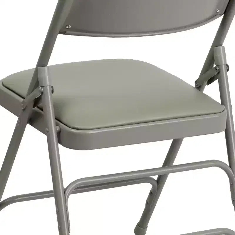 Silla plegable de metal acolchada Emma y Oliver, paquete de 2, para casa, oficina, fiestas y eventos, portátil