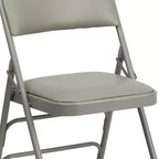Silla plegable de metal acolchada Emma y Oliver, paquete de 2, para casa, oficina, fiestas y eventos, portátil