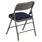 Silla plegable de metal acolchada Emma y Oliver, paquete de 2, para casa, oficina, fiestas y eventos, portátil