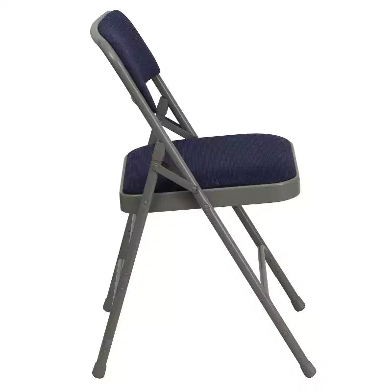 Silla plegable de metal acolchada Emma y Oliver, paquete de 2, para casa, oficina, fiestas y eventos, portátil
