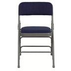 Silla plegable de metal acolchada Emma y Oliver, paquete de 2, para casa, oficina, fiestas y eventos, portátil
