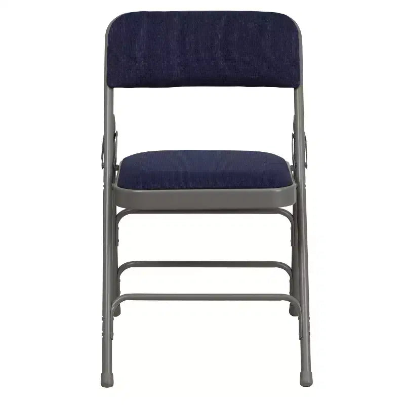 Silla plegable de metal acolchada Emma y Oliver, paquete de 2, para casa, oficina, fiestas y eventos, portátil