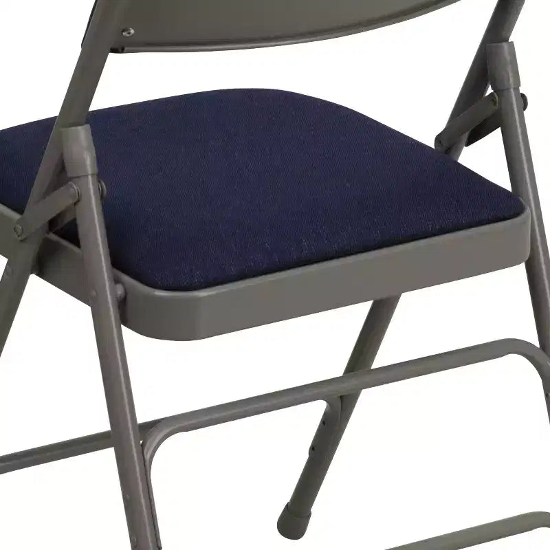 Silla plegable de metal acolchada Emma y Oliver, paquete de 2, para casa, oficina, fiestas y eventos, portátil
