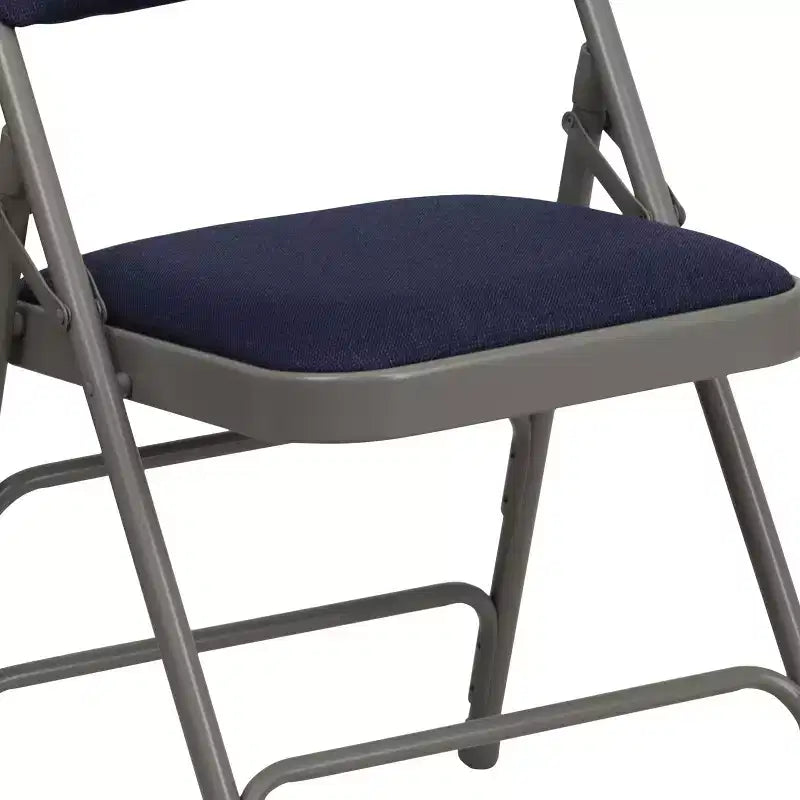 Silla plegable de metal acolchada Emma y Oliver, paquete de 2, para casa, oficina, fiestas y eventos, portátil