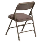 Silla plegable de metal acolchada Emma y Oliver, paquete de 2, para casa, oficina, fiestas y eventos, portátil