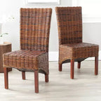 Silla Ridge Side - Juego de 2 - FOX6523 - Marrón Pecan - Safavieh Couture