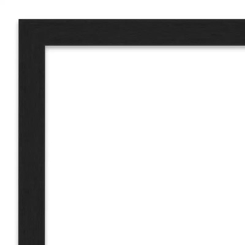 Grace Narrow Brushed Framed Bathroom Vanity Wall Mirror Negro - Amanti