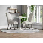 Carolina Living Mesa de comedor redonda Zaha de mármol de 30 pulgadas