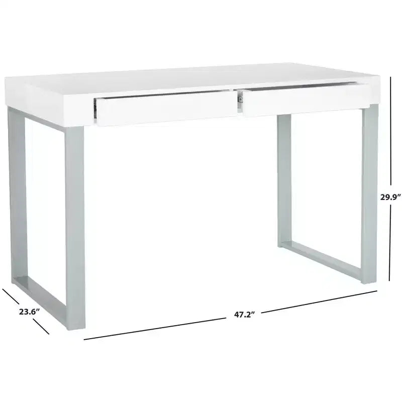 Escritorio Barton - FOX2206 - Blanco/Gris - Safavieh Couture