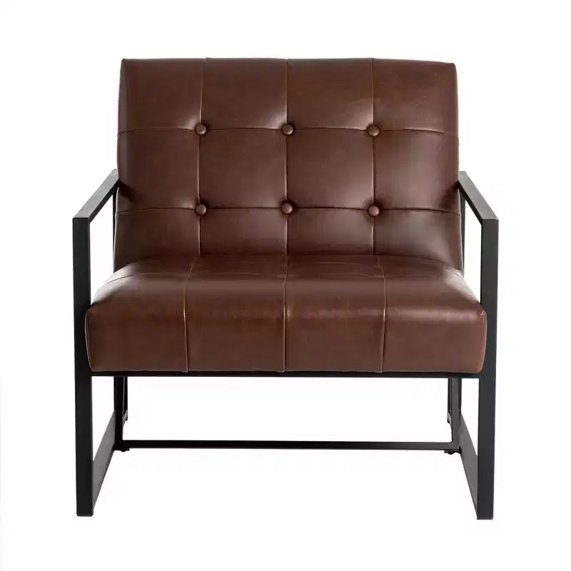 Sillón decorativo de piel sintética - Glitzhome