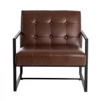 Sillón decorativo de piel sintética - Glitzhome