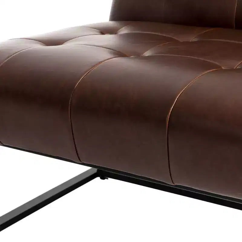 Sillón decorativo de piel sintética - Glitzhome