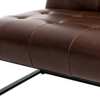 Sillón decorativo de piel sintética - Glitzhome