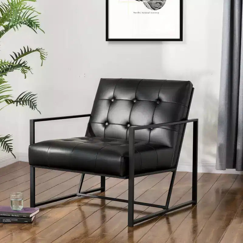 Sillón decorativo de piel sintética - Glitzhome