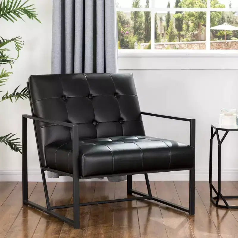Sillón decorativo de piel sintética - Glitzhome