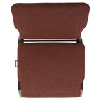 Silla de auditorio Advantage de Flash Furniture - Silla apilable acolchada - Asiento de 52 cm de ancho - Tela color canela/Estructura veteada dorada