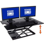 Conversor de Escritorio Elevable Neumático X-Elite Pro 36 Negro Stand Steady