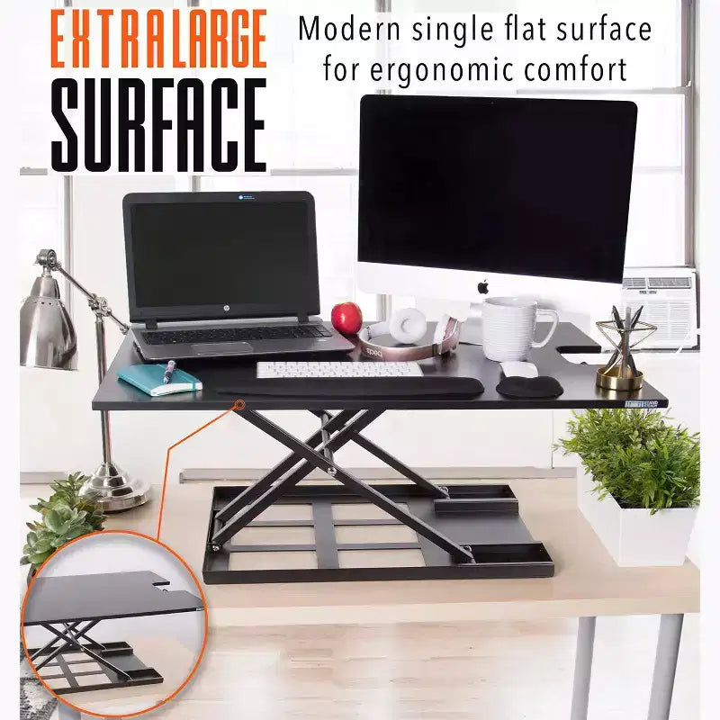 Conversor de Escritorio Elevable Neumático X-Elite Pro 36 Negro Stand Steady