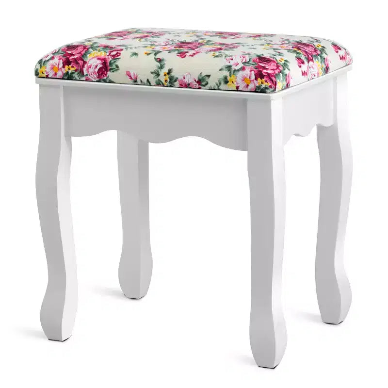 Tocador Costway con cajones, mesa de tocador ovalada, regalo para niños