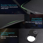 Mesa de Gaming Costway Escritorio de Computadora con Soporte para Vasos y Gancho para Auriculares Estación de Trabajo para Gamers