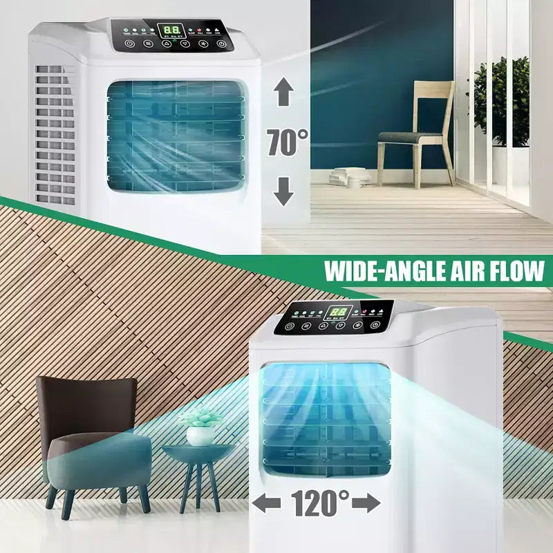 Costway Portable Air Conditioner & Dehumidifier Function Remote w/ Window Kit