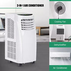 Costway Portable Air Conditioner & Dehumidifier Function Remote w/ Window Kit
