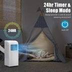 Costway Portable Air Conditioner & Dehumidifier Function Remote w/ Window Kit