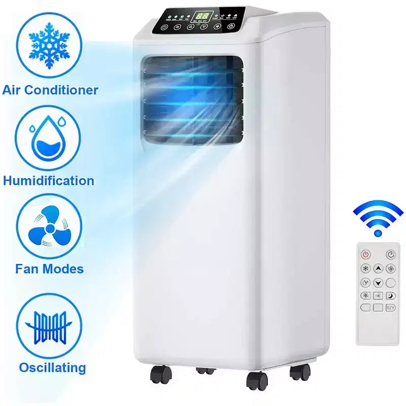Costway Portable Air Conditioner & Dehumidifier Function Remote w/ Window Kit