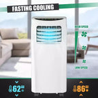Costway Portable Air Conditioner 5500 BTU (8000BTU ASHRAE) Dehumidifier