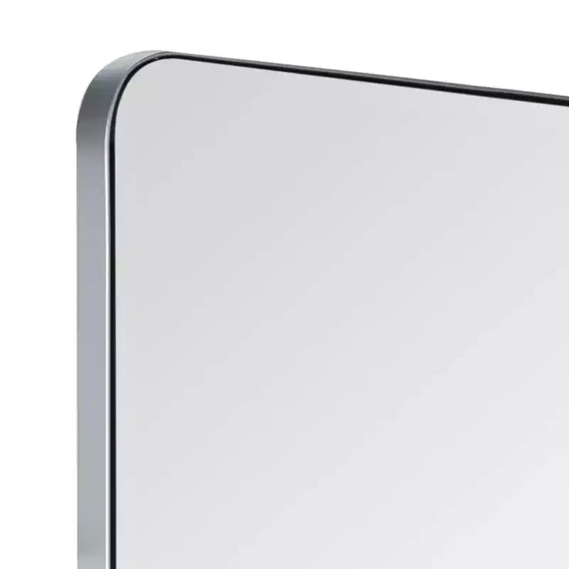 Espejo de pared rectangular Cooper Classics Ryne plateado brillante de 24 x 36 pulgadas