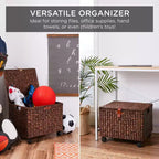 Best Choice Products Archivador Móvil de Jacinto con Ruedas Organizador Cesta de Almacenamiento con Tapa, Ruedas con Bloqueo