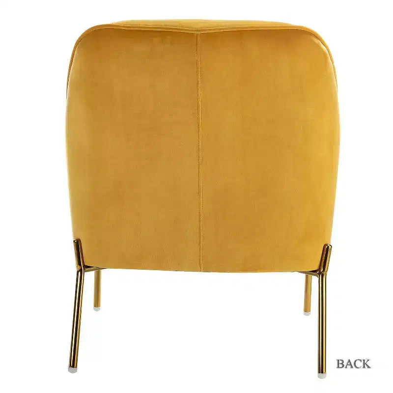 Juego de 2 sillones tapizados Odo Velvet Accent para sala de estar con asiento acolchado | Karat Home
