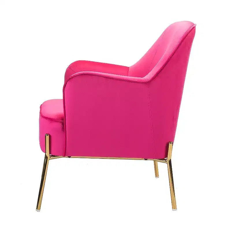 Juego de 2 sillones tapizados Odo Velvet Accent para sala de estar con asiento acolchado | Karat Home