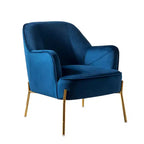 Juego de 2 sillones tapizados Odo Velvet Accent para sala de estar con asiento acolchado | Karat Home