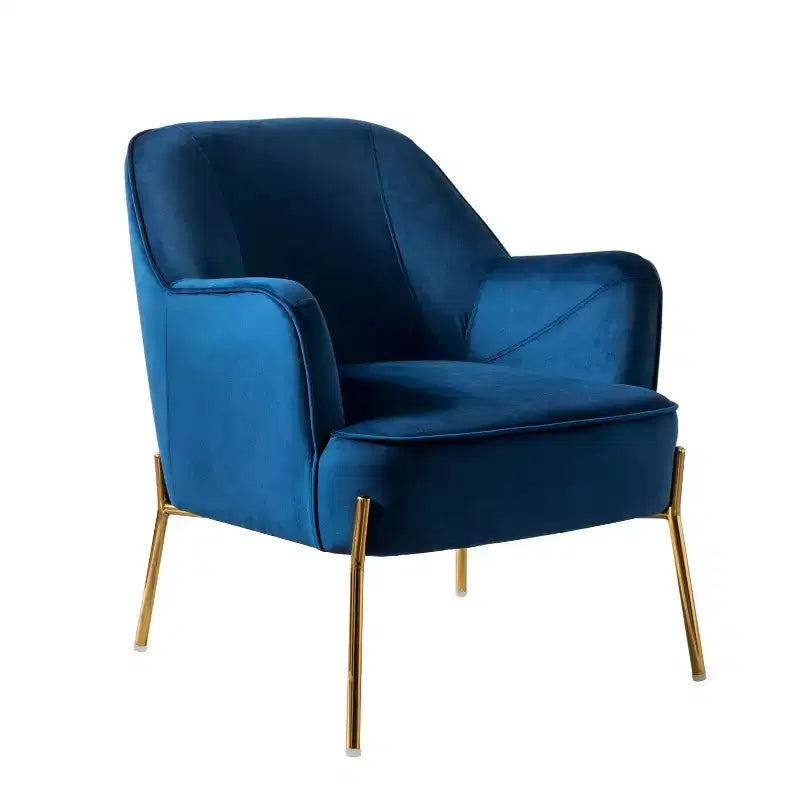 Juego de 2 sillones tapizados Odo Velvet Accent para sala de estar con asiento acolchado | Karat Home
